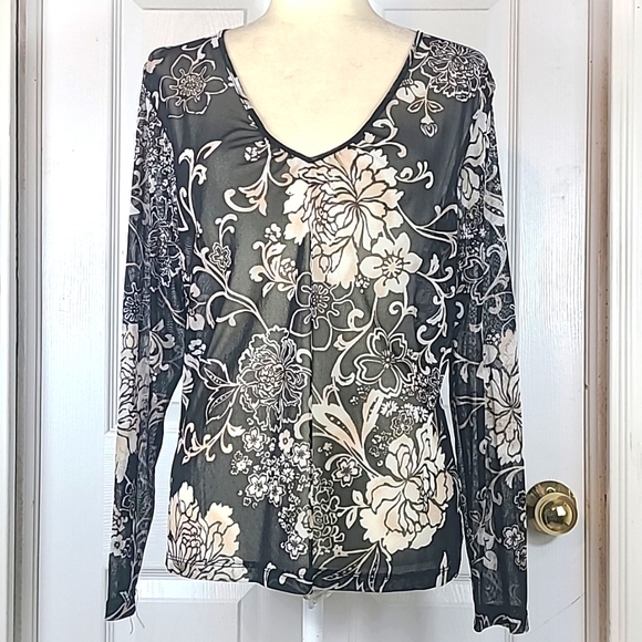 New York & Company Tops - New York & Company Mesh Blouse